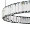 Миниатюра фото подвесной светодиодный светильник loft it crystal ring 10135/600 chrome | 220svet.ru