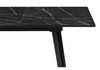 Миниатюра фото стол стеклянный woodville агни 110(140)х68х76 мрамор черный / черный матовый 528557 | 220svet.ru