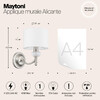 Миниатюра фото бра maytoni alicante mod014wl-01n | 220svet.ru