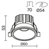 Миниатюра фото встраиваемый светодиодный светильник maytoni round dl058-7w2.7k-b | 220svet.ru