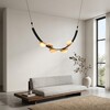 Миниатюра фото подвесной светильник delight collection dl-6470p/5 black / white alabaster | 220svet.ru