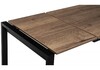 Миниатюра фото стол деревянный центавр дуб велингтон / черный матовый | 220svet.ru