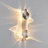 Миниатюра фото настенный светильник loft it flame 10452/2w nickel | 220svet.ru
