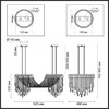 Миниатюра фото потолочная люстра на штанге odeon light afina 5420/48l античная бронза | 220svet.ru