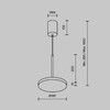 Миниатюра фото подвесной светодиодный светильник maytoni plato p076pl-l12w3k-bs | 220svet.ru
