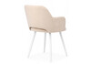 Миниатюра фото стул на металлокаркасе woodville эолин бежевый (glory 03) / белый 631712 | 220svet.ru