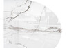 Миниатюра фото стол стеклянный woodville абилин белый мрамор 553557 | 220svet.ru