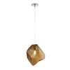 Миниатюра фото подвесной светильник crystal lux nuestro sp1 chrome/brown | 220svet.ru