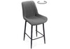 Миниатюра фото барный стул woodville седа к крутящийся темно-серый / черный 520601 | 220svet.ru