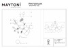 Миниатюра фото потолочная люстра maytoni dallas mod545pl-12g | 220svet.ru