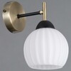 Миниатюра фото светильник настенный illumico il0579-1wsq-25 bk ab trento | 220svet.ru