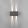 Миниатюра фото уличный настенный светодиодный светильник elektrostandard winner 35137/w серый 4690389177774 | 220svet.ru