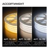 Миниатюра фото комплект светодиодной влагозащищенной ленты ogm 6w/m 120led/m 2835smd теплый белый 15m sl-68 | 220svet.ru