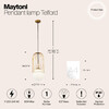 Миниатюра фото подвесной светильник maytoni telford p363pl-01g | 220svet.ru