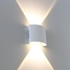 Миниатюра фото уличный настенный светодиодный светильник arte lamp bosto a3122al-2wh | 220svet.ru