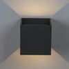 Миниатюра фото уличный настенный светодиодный светильник italline it01-a310 dark grey | 220svet.ru