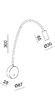 Миниатюра фото бра italline de-316 bronze | 220svet.ru