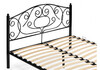 Миниатюра фото двуспальная кровать woodville викси черная 482085 160х200 | 220svet.ru