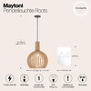 Миниатюра фото подвесной светильник maytoni roots mod194pl-01w | 220svet.ru