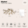 Миниатюра фото потолочная люстра maytoni dallas mod545pl-20g | 220svet.ru