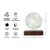 Миниатюра фото настольная лампа gauss 3d луна lv001 | 220svet.ru