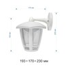 Миниатюра фото уличный настенный светодиодный светильник apeyron дели 11-192 | 220svet.ru