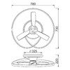 Миниатюра фото потолочная светодиодная люстра-вентилятор mantra 8236 | 220svet.ru