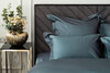 Миниатюра фото простыня на резинке сатин зеленый  90*200*22 garda decor 130hb-00057 | 220svet.ru