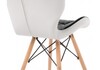 Миниатюра фото стул деревянный pc-027 black / white | 220svet.ru
