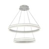 Миниатюра фото подвесная светодиодная люстра profit light 6040/2 wht | 220svet.ru