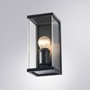 Миниатюра фото уличный настенный светильник arte lamp pot a1632al-1bk | 220svet.ru