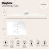 Миниатюра фото подсветка для зеркал maytoni axis mod106wl-l16w3k | 220svet.ru