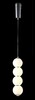 Миниатюра фото подвесной светодиодный светильник crystal lux desi sp4 chrome/white | 220svet.ru