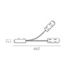 Миниатюра фото соединитель питания t-образный гибкий teta pro lightstar 505293 | 220svet.ru