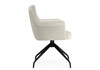 Миниатюра фото стул крутящийся на металлокаркасе woodville kaser 360 ivory / black 15842 | 220svet.ru