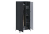 Миниатюра фото шкаф двухстворчатый графит woodville иадама графит софт 619902 | 220svet.ru