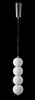 Миниатюра фото подвесной светодиодный светильник crystal lux desi sp4 chrome/white | 220svet.ru