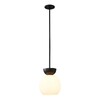 Миниатюра фото подвесной светильник ilamp mono p6079-1 bk+wh | 220svet.ru