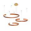 Миниатюра фото подвесной светодиодный светильник loft it ring 10025/3 orange | 220svet.ru
