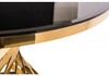 Миниатюра фото стол стеклянный twist gold / black | 220svet.ru