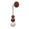 Миниатюра фото бра inodesign beads dark wood 44.5010 | 220svet.ru