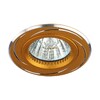 Миниатюра фото встраиваемый светильник эра алюминиевый kl34 al/gd | 220svet.ru