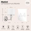 Миниатюра фото бра maytoni alicante mod014wl-01n | 220svet.ru