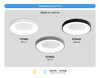 Миниатюра фото потолочный светодиодный светильник с пультом ambrella light orbital design fz1401 | 220svet.ru