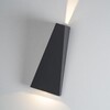 Миниатюра фото уличный настенный светодиодный светильник italline it01-a807 dark grey | 220svet.ru