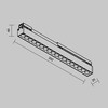 Миниатюра фото уличный трековый светильник maytoni points exility o-tr02-2-s-18wb3k | 220svet.ru