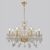 Миниатюра фото подвесная люстра crystal lux monica sp8 gold | 220svet.ru