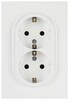 Миниатюра фото розетка эра arktik 16-2104-01 двойная с заземлением 2x2p+e schuko 16а-250в белый б0070444 | 220svet.ru