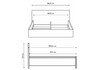 Миниатюра фото односпальная кровать woodville бирма 80x200 серый графит 714308 | 220svet.ru