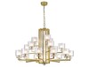 Миниатюра фото подвесная люстра newport 4412+6+3/c mat.gold м0071516 | 220svet.ru